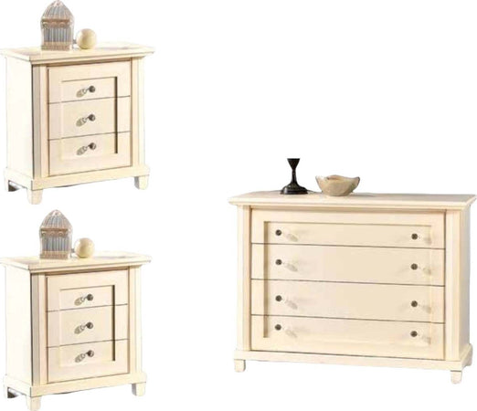 MOBILI-2G---1-COMO'-2-COMODINI-CLASSICO-IN-LEGNO-COLORE-AVORIO