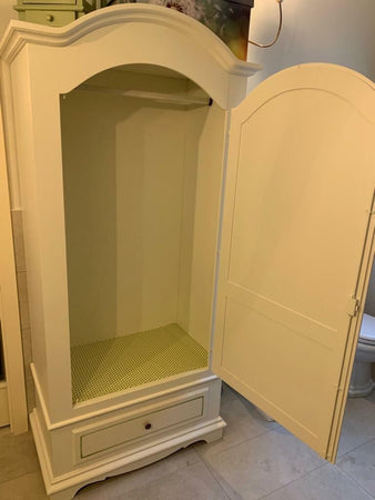 MOBILI-2G---ARMADIO-1-PORTA-IN-LEGNO-SHABBY-BIANCO-DECORATO-96X56X196