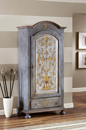 MOBILI-2G---ARMADIO-1-PORTA-LEGNO-SHABBY-AZZURRO-CENERE-DECORATO-96X56X196