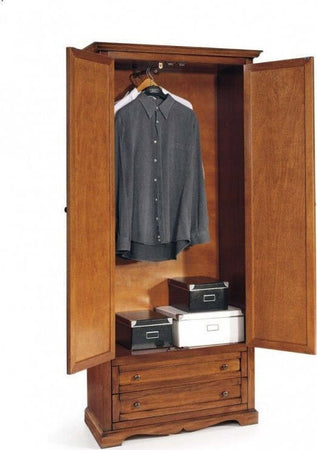 MOBILI-2G---ARMADIO-ARTE-POVERA-2-ANTE-LEGNO-TINTA-NOCE-87x40x192