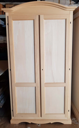 MOBILI-2G---ARMADIO-CAPPELLO-GENDARME-2-ANTE-BATTENTI-GREZZO-L.107-P.55-H.197