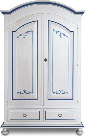 MOBILI-2G---Armadio-classico-2-porte-legno-bianco-filetti-blu-125x61x200