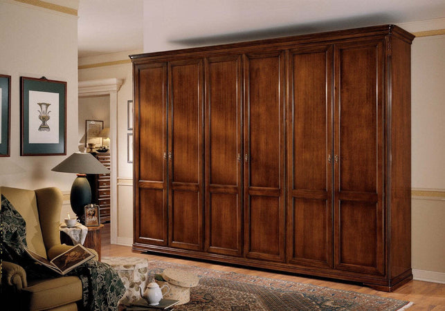 MOBILI-2G---ARMADIO-CLASSICO-6-ANTE-IN-LEGNO-TINTA-NOCE-L.310-P.60-H.250