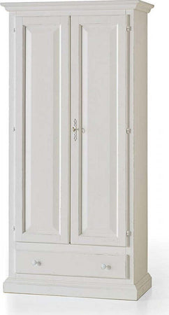 MOBILI-2G---ARMADIO-CLASSICO-IN-LEGNO-2-PORTE-SHABBY-BIANCO-90X45X180