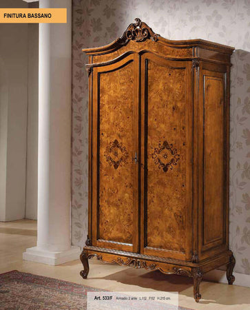 MOBILI-2G---ARMADIO-CLASSICO-IN-LEGNO-DI-RADICA-2-PORTE-IMPERO-112X62X215