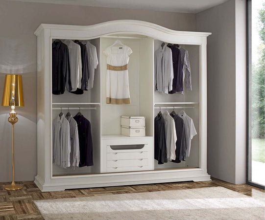 MOBILI-2G---ARMADIO-CLASSICO-LEGNO-BIANCO-3-PORTE-SCORREVOLI-294X68X265