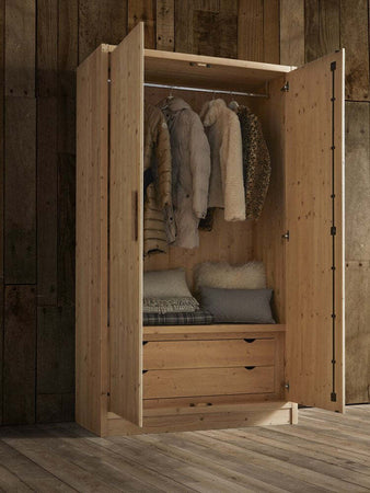 MOBILI-2G---ARMADIO-CORTINA-2-ANTE-IN-LEGNO-MASSELLO-DI-ABETE-125X55X220