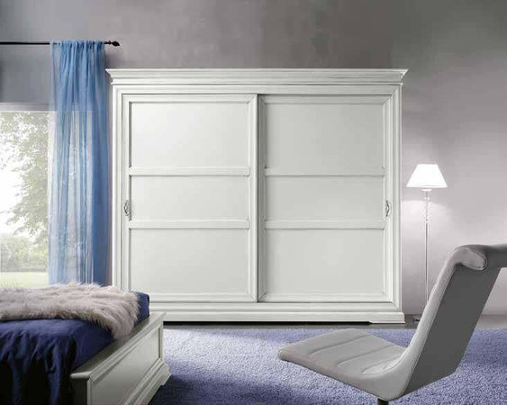 MOBILI-2G---ARMADIO-IN-LEGNO-CLASSICO-2-ANTE-SCORREVOLI-LEGNO-BIANCO-300X68X255