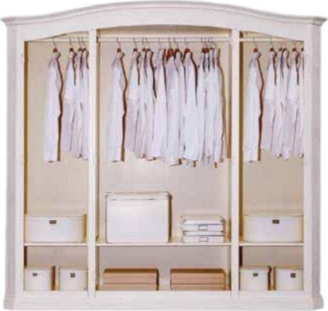 MOBILI-2G---ARMADIO-SHABBY-4-ANTE-IN-LEGNO-BIANCO-SPAZZOLATO-231X63X219