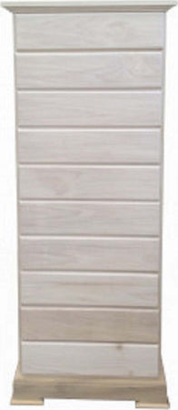 MOBILI-2G---CASSETTIERA-10-CASSETTI-IN-LEGNO-GREZZA-L.58-P.41-H.145