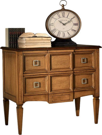 MOBILI-2G---Cassettiera-2-cassetti-Classica-Legno-bicolore-96x46x83