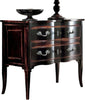 MOBILI-2G---Cassettiera-2-cassetti-Legno-nero-Shabby-chic-92x44x79