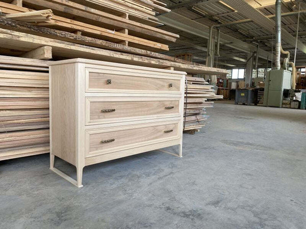 MOBILI-2G---Cassettiera-3-cassetti-In-Legno-massello-grezzo-115x50x85