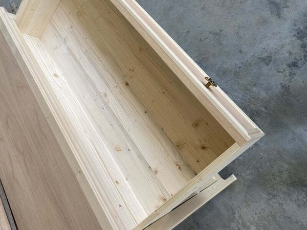 MOBILI-2G---Cassettiera-3-cassetti-In-Legno-massello-grezzo-115x50x85