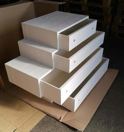 MOBILI-2G---CASSETTIERA-4-CASSETTI-IN-ABETE-BIANCO-SPAZZOLATO-110X45X95