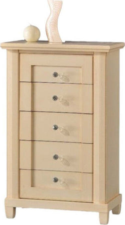 MOBILI-2G---CASSETTIERA-5-CASSETTI-CLASSICA-IN-LEGNO-AVORIO-PATINATO-63X37X99