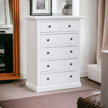 MOBILI-2G---Cassettiera-6-cassetti-in-legno-shabby-bianco-62x37X93