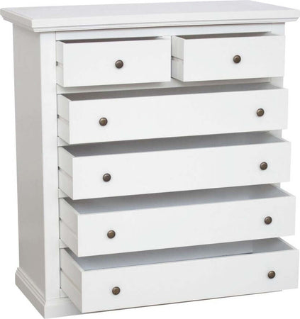 MOBILI-2G---Cassettiera-6-cassetti-in-legno-shabby-bianco-86x40X96