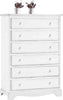 MOBILI-2G---Cassettiera-6-cassetti-legno-shabby-bianco-97x49X140