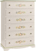 MOBILI-2G---Cassettiera-6-cassetti-legno-shabby-bianco-decori-97x49X140