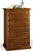 MOBILI-2G---Cassettiera-7-cassetti-in-legno-arte-povera-tinta-noce-L.82-x-P.42-H.124