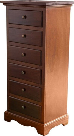 MOBILI-2G---Cassettiera-arte-povera-6-cassetti-in-legno-tinta-noce-50x35X105