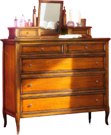 MOBILI-2G---CASSETTIERA-CLASSICA-5-CASSETTI-LEGNO-GREZZO-CON-ALZATINA-120X48X144