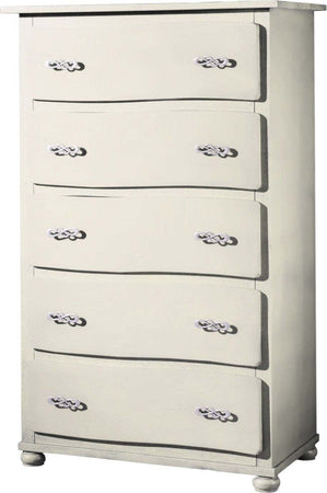 MOBILI-2G---CASSETTIERA-CLASSICA-ONDA-5-CASSETTI-IN-LEGNO-AVORIO-L.90-P.50-H.145
