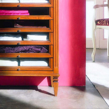 MOBILI-2G---CASSETTIERA-PORTA-CAMICIE-CLASSICA-8-CASSETTI-IN-LEGNO-FINITURA-BASSANO-L.75-P.41-H.120