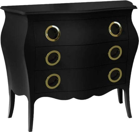 MOBILI-2G---Cassettiera-sagomata-3-cassetti-legno-laccato-nero-opaco-99x41X85