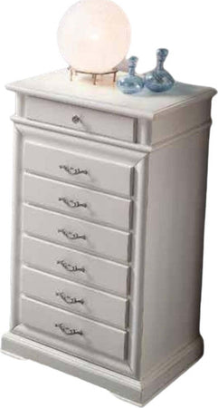 MOBILI-2G---CASSETTIERA-SETTIMANALE-IN-LEGNO-BIANCO-7-CASSETTI-71x53x117