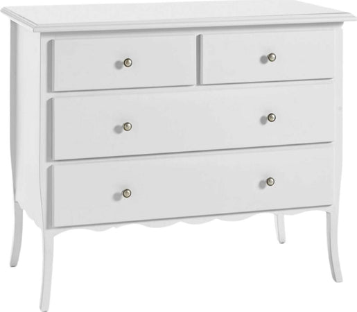 MOBILI-2G---COMÒ-4-CASSETTI-CLASSICO-BIANCO-OPACO-112x52x91