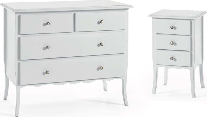 MOBILI-2G---COMÒ-4-CASSETTI-CLASSICO-BIANCO-OPACO-112x52x91