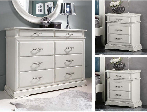 MOBILI-2G---COMÒ-8-CASSETTI-IN-LEGNO-LACCATO-BIANCO-L.150-P.53-H.102