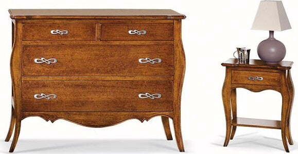 MOBILI-2G---COMÒ-CLASSICO-4-CASSETTI-LEGNO-NOCE-BASSANO-116x54x91