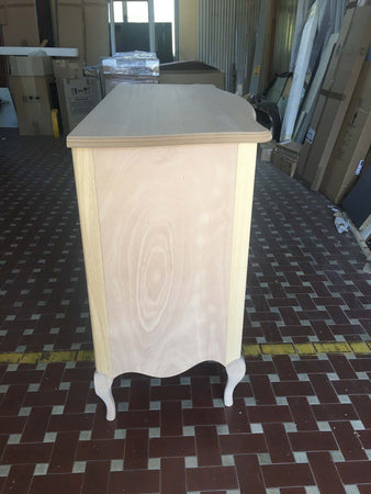 MOBILI-2G---COMO'-3-CASSETTI-SAGOMATO-GREZZO-L.140-P.56-H.97