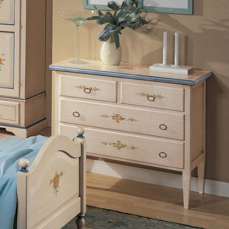 MOBILI-2G---COMO-4-CASSETTI-BIANCO-FILO-BLU-IN-LEGNO
