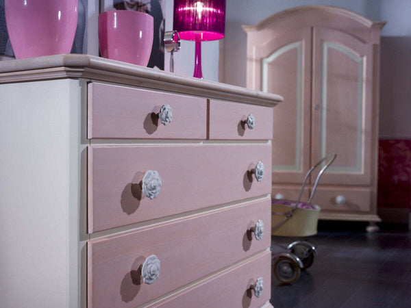 MOBILI-2G---COMO-5-CASSETTI-IN-LEGNO-ROSA-E-MIELE-L.118-P.52-H.99