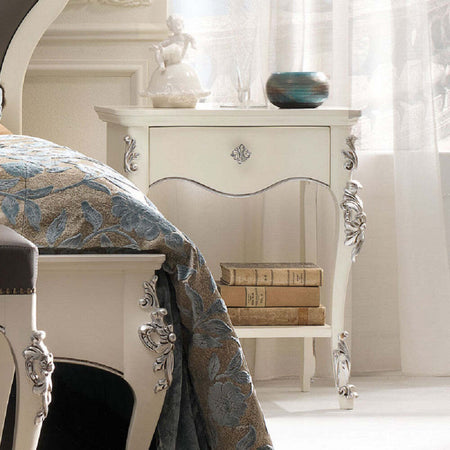 MOBILI-2G---COMODINO-CLASSICO-1-CASSETTO-1-RIPIANO-IN-LEGNO-BIANCO-L.57-P.40-H.68