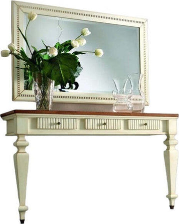 MOBILI-2G---Consolle-a-muro-classica-3-cassetti-legno-shabby-140X40x82