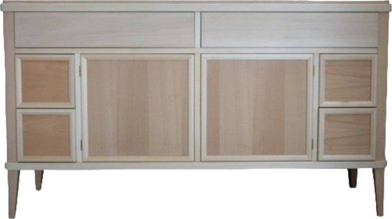 MOBILI-2G---CREDENZA-CLASSICA-2-PORTE-6-CASSETTI-LEGNO-GREZZO--L.150-P.47-H.86