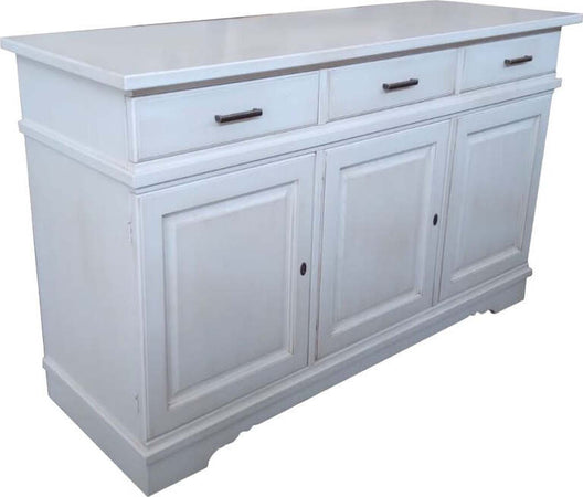 MOBILI-2G---Credenza-madia-3-porte-legno-shabby-bianco-anticato-155x52x94