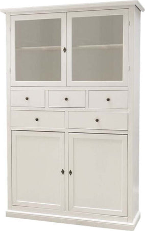 MOBILI-2G---Dispensa-4-porte-5-cassetti-legno-bianco-shabby-120x41x187