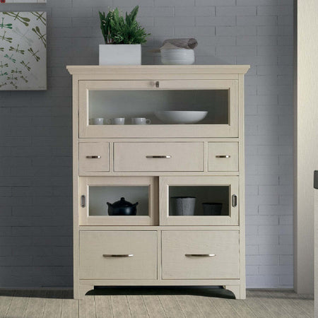 MOBILI-2G---DISPENSA-SHABBY-IN-LEGNO-MASSELLO-3-RIBALTE-5-CASSETTI-AVORIO-OPACO-L.110-P.45-H.140