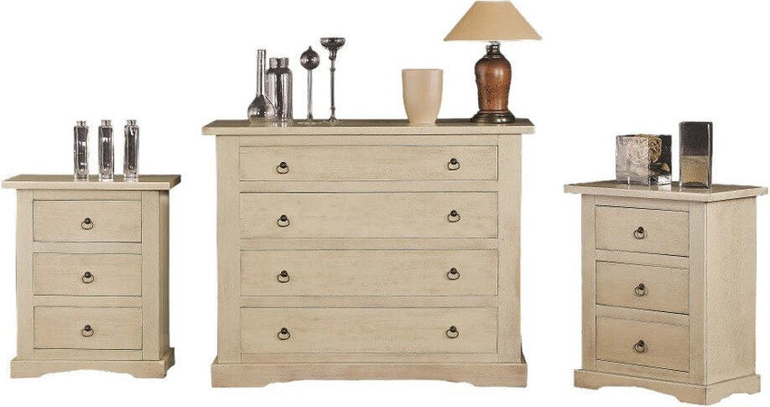 MOBILI-2G---GRUPPO-COMO'-2-COMODINI-CLASSICO-LACCATO-AVORIO