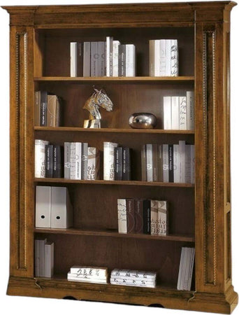 MOBILI-2G---LIBRERIA-CLASSICA-5-RIPIANI-IN-LEGNO-BASSANO-160X43X206