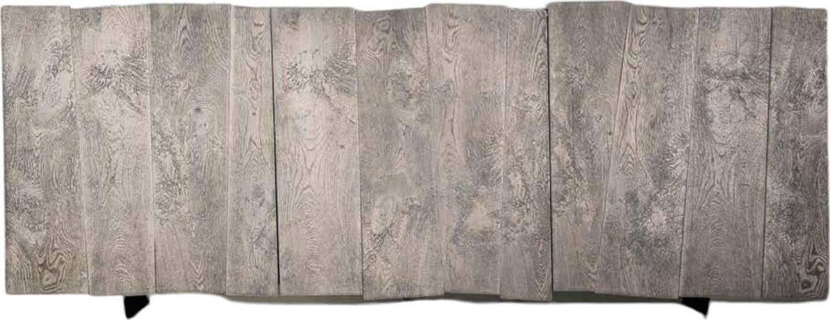 MOBILI-2G---MADIA-CREDENZA-3-ANTE-ROVERE-NODATO-FINITURA-BETON-PIEDINI-IN-FERRO-L.198-P.50-H.81