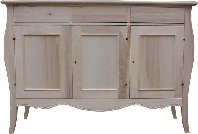 MOBILI-2G---MADIA-CREDENZA-IN-LEGNO-GREZZA-3-ANTE-L.151-P.50-H.105