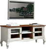 MOBILI-2G---Porta-Tv-2-porte-scorrevoli-Shabby-legno-bianco-Consumato-146X50x65