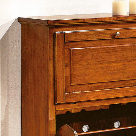 MOBILI-2G---SCARPIERA-2-ANTE-IN-LEGNO-MASSELLO-TINTA-NOCE-L.80-x-P.30-H.93